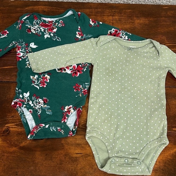 Baby Girl Winter Bundle | 12 Month Long Sleeve and Fleece Pants - Picture 6 of 12